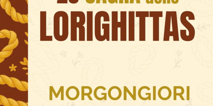 Morgongiori celebra la regine delle paste: arte, tradizione e grandi concerti alla 29ª Sagra delle lorighittas