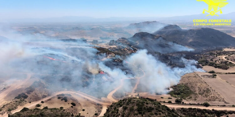 Incendi a Furtei, Nurri, Oniferi e Olbia