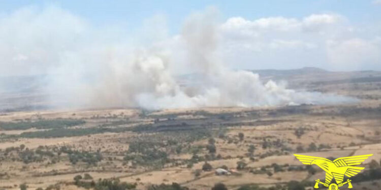 Incendi a Sindia, Sardara e Carbonia