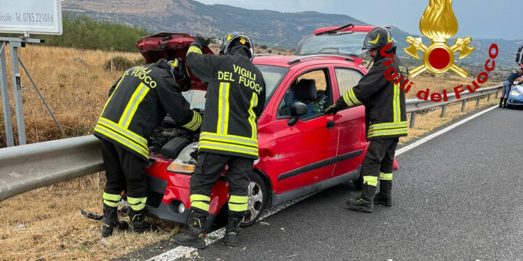 Incidente stradale nelle campagne di Birori