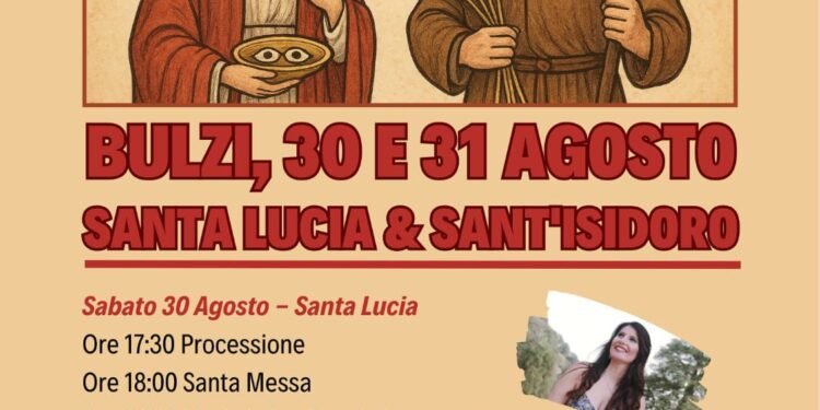 Bulzi: due giorni di festa per Santa Lucia e Sant’Isidoro