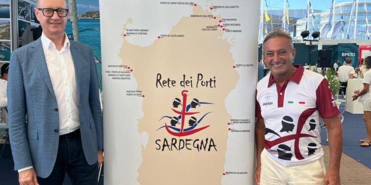 Salone della nautica di Genova: l’assessore Franco Cuccureddu allo stand della Rete dei porti della Sardegna