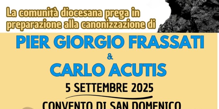 Incontro di preghiera, a Cagliari, venerdì 5 settembre, in preparazione della canonizzazione di Carlo Acutis e Piergiorgio Frassati