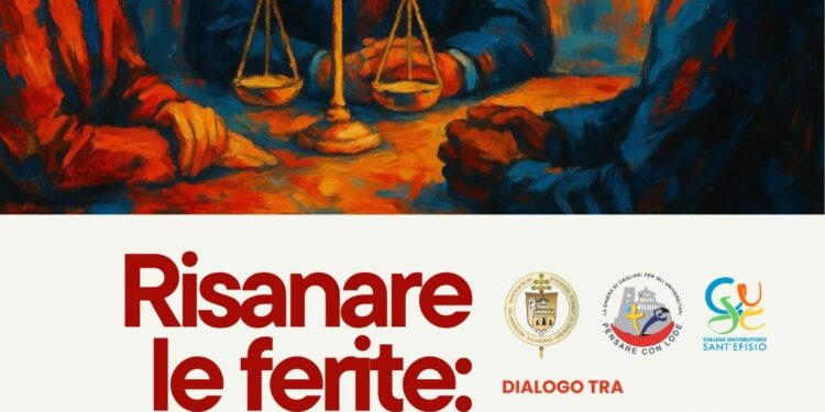Giovedì 2 ottobre l’Aula Magna del Seminario Arcivescovile di Cagliari ospiterà un incontro dedicato al tema “Risanare le ferite: la giustizia come cura”