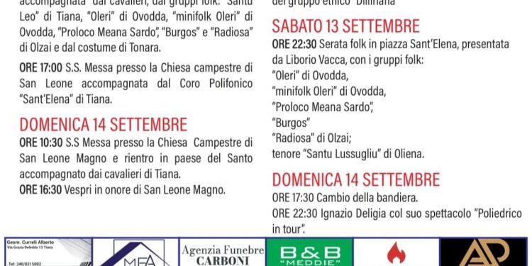 Tiana: il programma della festa per San Leone Magno