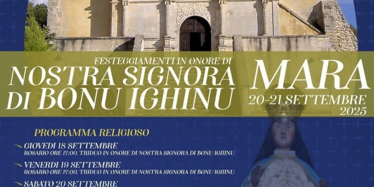Mara: i festeggiamenti in onore di Nostra Signora di Bonu Ighinu