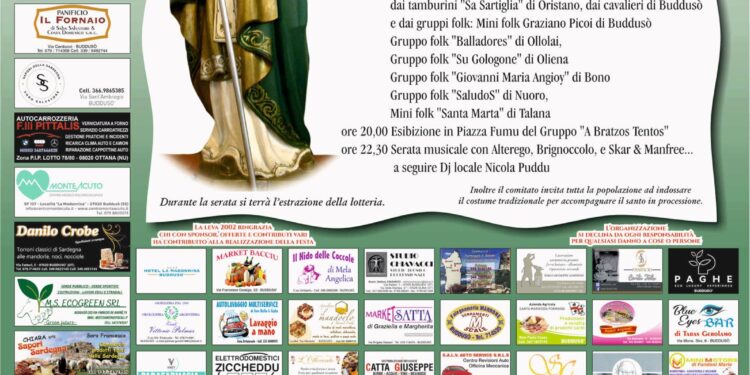 Buddusò: il programma della festa per Sant’Ambrogio