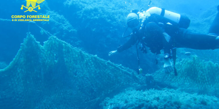 Il Corpo forestale ha portato a termine un’operazione per la rimozione dai fondali marini di reti abbandonate, recuperate nell’Area Marina Protetta di Villasimius – Capo Carbonara
