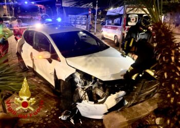 Sassari: incidente stradale tra viale Dante e via Torres