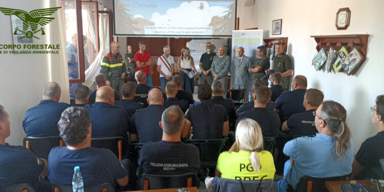Il Corpo forestale della Regione Sardegna protagonista della formazione internazionale sul fuoco prescritto, avvio delle attività a Suni