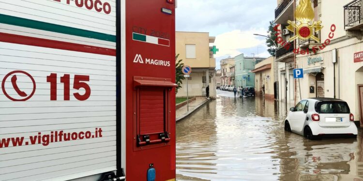 Maltempo nel Cagliaritano: disagi a Sestu, Quartu Sant’Elena e Selargius