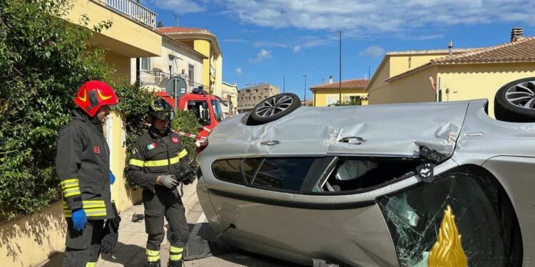 Olbia: incidente stradale in via Ambalagi