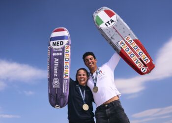 Riccardo Pianosi e Jessie Kampman campioni del mondo di Formula Kite