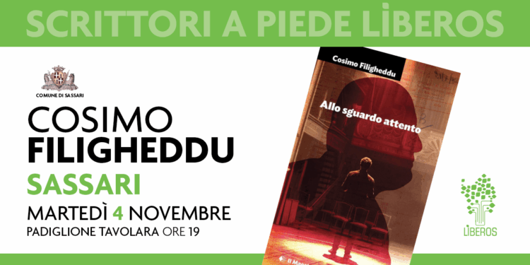 Sassari: al Padiglione Tavolara il libro “Allo sguardo attento” di Cosimo Filigheddu