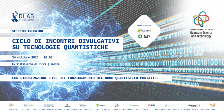 Venerdì 24 ottobre incontro divulgativo sulle tecnologie quantistiche con dimostrazione di utilizzo del Quantum computer portatile NMR