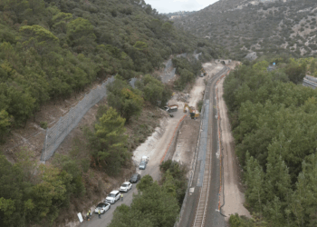Sono in corso i lavori per la galleria paramassi a Muros, sulla linea ferroviaria Chilivani – Porto Torres