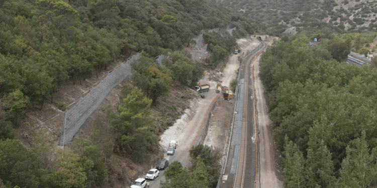 Sono in corso i lavori per la galleria paramassi a Muros, sulla linea ferroviaria Chilivani – Porto Torres
