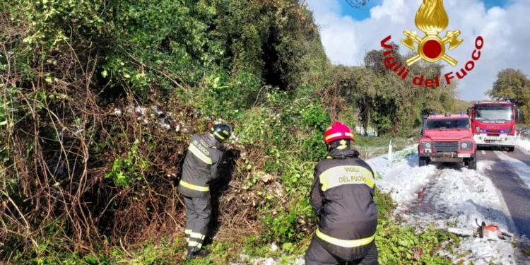 Maltempo: interventi dei vigili del fuoco a Santu Lussurgiu