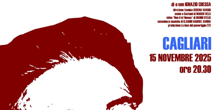 Questa sera, al TsE di Is Mirrionis, a Cagliari, la Stagione di Teatro Senza Quartiere 2025-2026 del Teatro del Segno propone “Enrico (poi Berlinguer)” di e con Ignazio Chessa