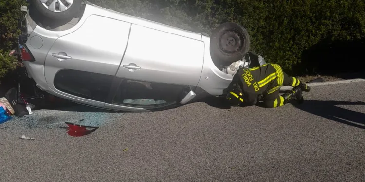 Incidente stradale nei pressi del bivio di Orotelli