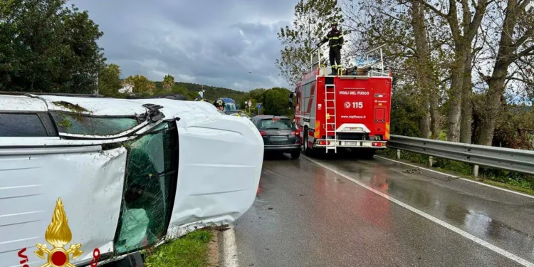 Incidente stradale all’altezza del bivio per Golfo Aranci/Porto Rotondo