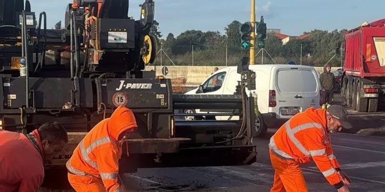 Alghero: aperta la rotatoria di via Vittorio Emanuele