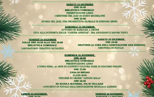 Eventi di Natale anche nel territorio del Consorzio Due Giare