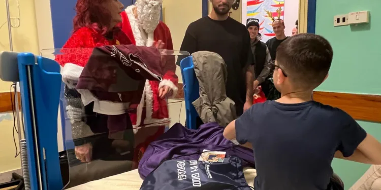 Sassari: la Torres in visita ai piccoli pazienti della Pediatria dell’Aou