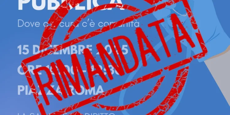 Il comune di Carbonia ha comunicato di aver rimandato l’iniziativa per la difesa della sanità pubblica dopo le nuove convocazioni regionali