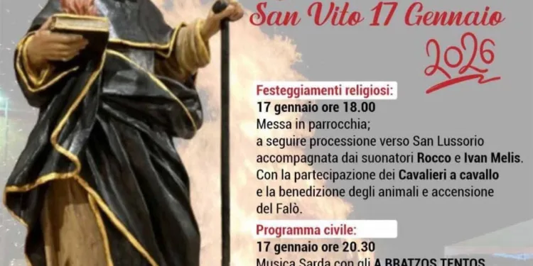 San Vito in festa per Sant’Antonio Abate