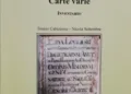 La Collana Archivio Storico Diocesano Ozieri pubblica l’inventario di “Pergamene e Carte Varie”