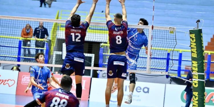 Cus Cagliari volley sconfitto da Trebaseleghe 3 a 1