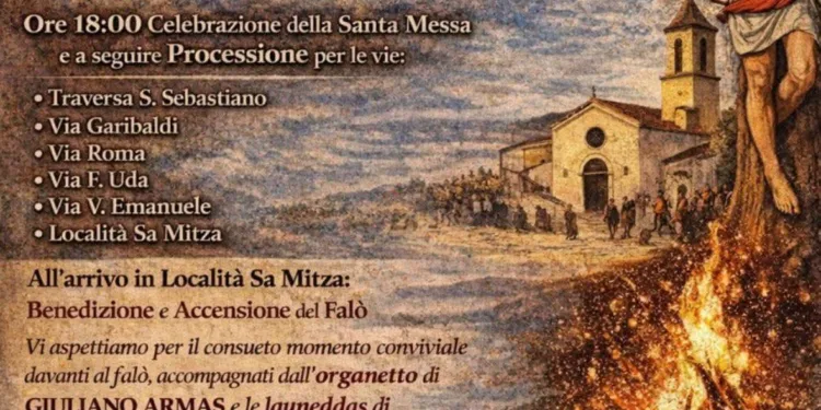 Collinas in festa per San Sebastiano