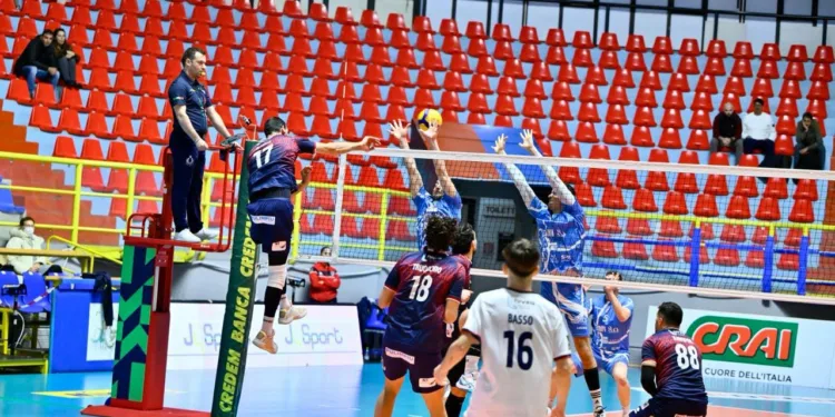 Convincente vittoria del Cus Cagliari volley maschile con il San Giustino