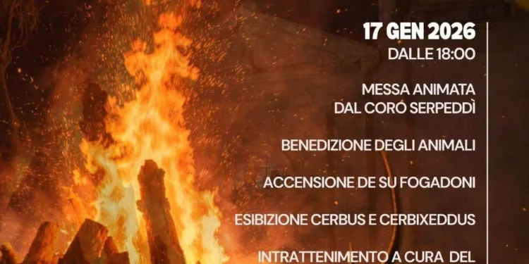 A Sinnai Su Fogadoni de Sant’Antoni