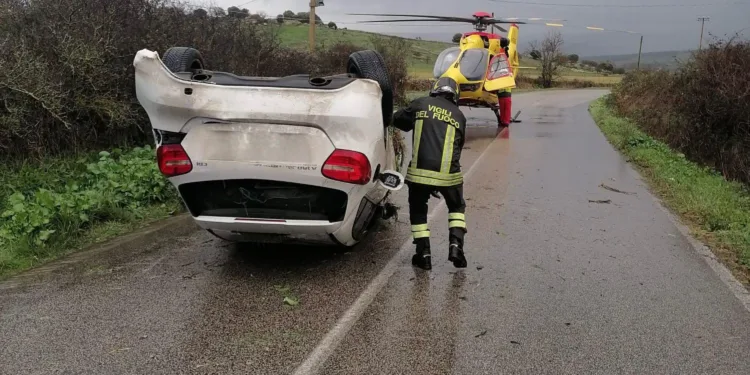 Bonorva: incidente stradale sulla provinciale 43