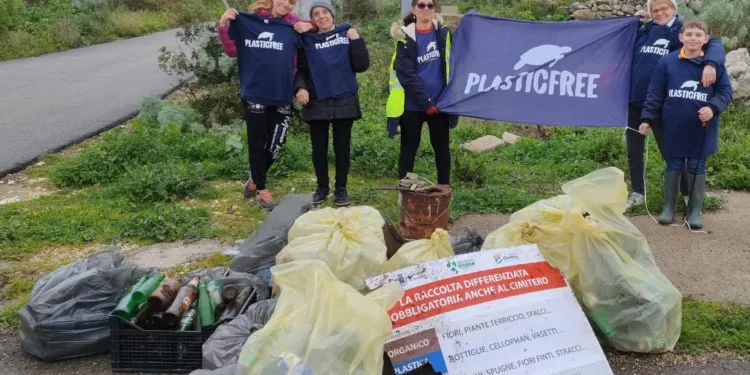 A Sennori sono stati raccolti oltre 100 kg di rifiuti con l’iniziativa Palstic Free