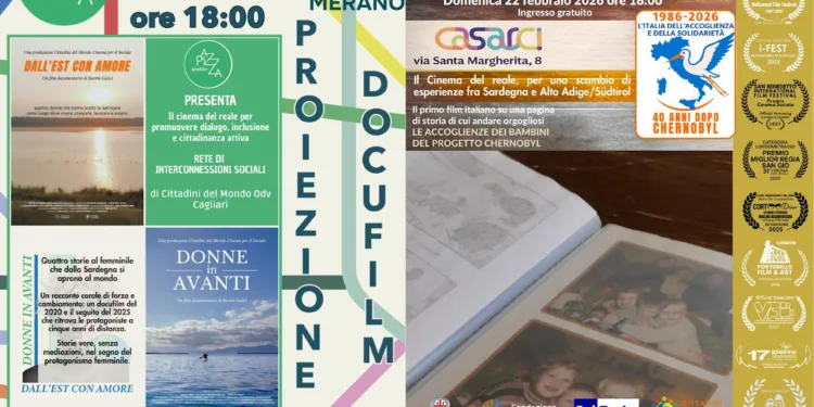 Storie che dalla Sardegna si aprono al mondo: doppia tappa in Alto Adige/Südtirol per le proiezioni e gli incontri della Rete di Interconnessioni Sociali di Cittadini del Mondo