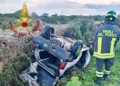 Aidomaggiore: incidente in una strada di penetrazione agraria