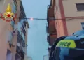 Sassari: principio di incendio da corto circuito su cavi elettrici in via Giulio Dolcetta