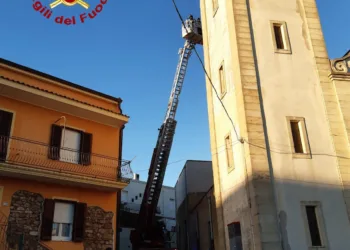 Perdasdefogu: messa in sicurezza la croce del campanile di San Pietro