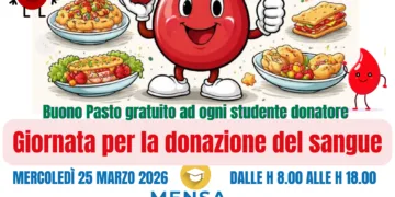 AVIS ed ERSU insieme per la donazione di sangue. Il 25 marzo giornata dedicata agli studenti presso la mensa universitaria di via dei Mille