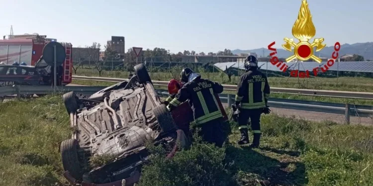 Assemini: incidente stradale nella zona industriale