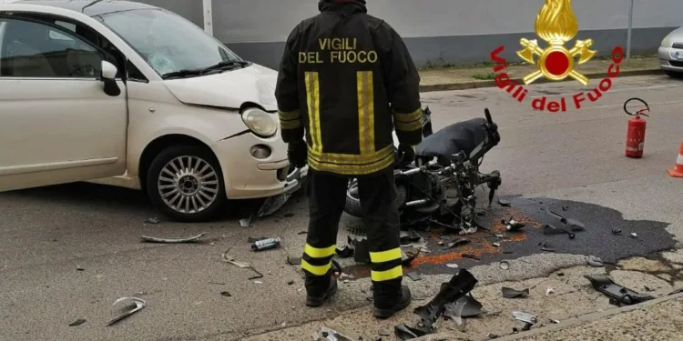 Incidente stradale ad Assemini