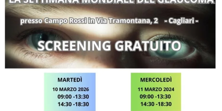 Il 10 e 11 marzo visite gratuite in occasione della ‘Settimana Mondiale del Glaucoma’, organizzate dall’Unione Italiana dei Ciechi e degli Ipovedenti Onlus – APS 
