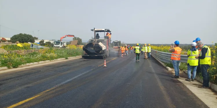 Paulilatino: l’Anas testa un nuovo asfalto “Green”