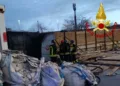 Porto Torres: incendio all’interno di un container il cantiere del terminal passeggeri in via Cristoforo Colombo