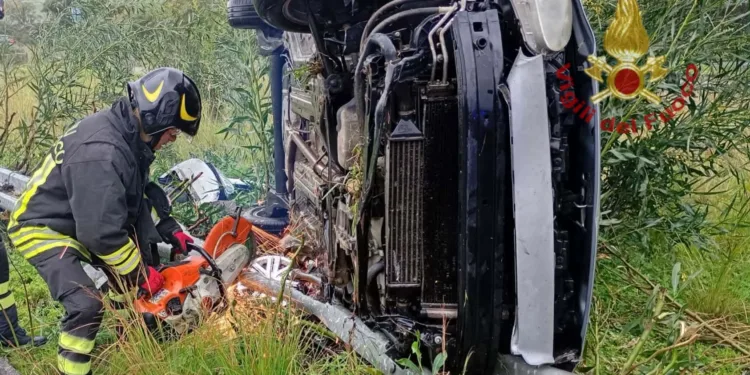 Sarroch: incidente stradale sulla statale 195