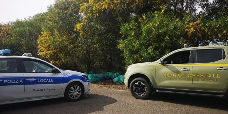 Abbandono di rifiuti ad Alghero: denunciata una persona