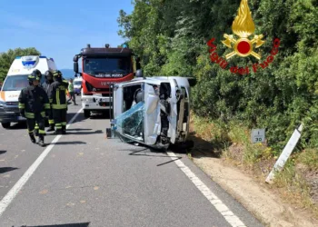 Oliena: incidente stradale sulla statale 129